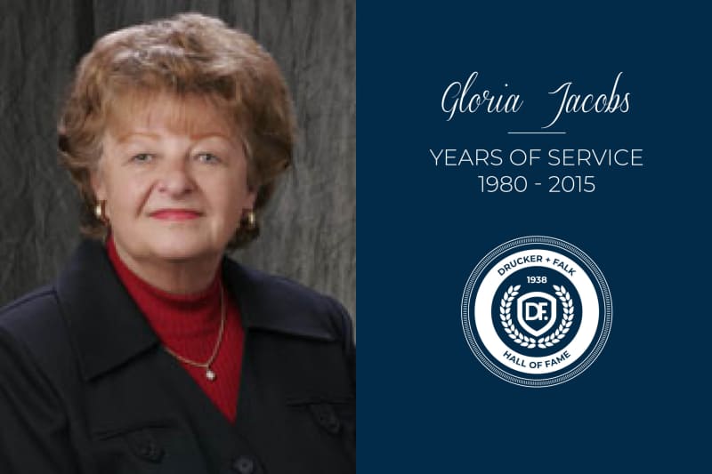 Gloria Jacobs Drucker + Falk Hall of Fame Inductee