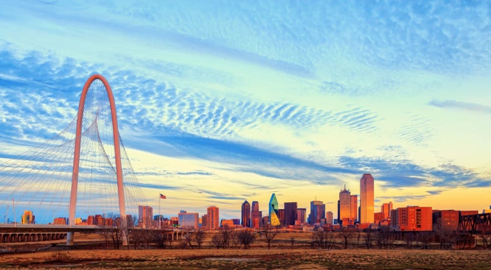 Beautiful view of the city near The Langford in Dallas, Texas