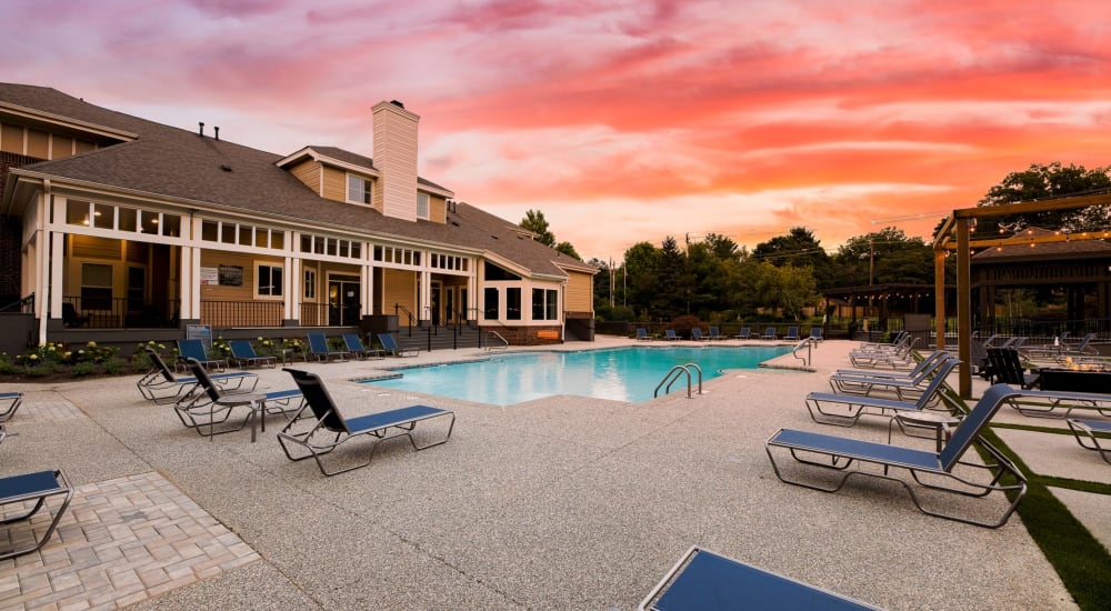 Inground swimming pool with sundeck at Butternut Ridge Apartments in North Olmsted, Ohio