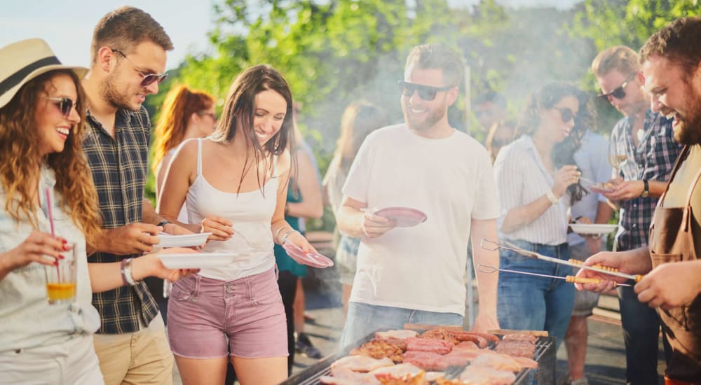 Residents Barbeque at The Gates in Houston, Texas