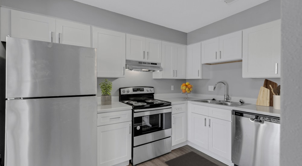 Modern kitchen at The Presidio in Pensacola, Florida