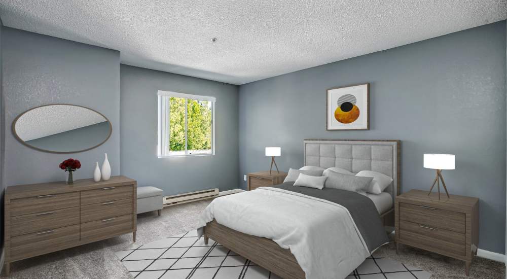Cozy bedroom at Alderwood Park in Newark, California