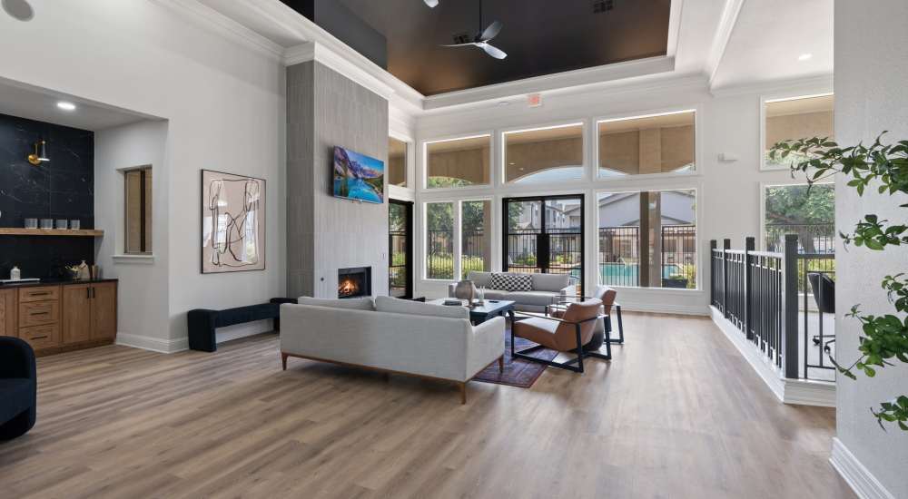 Gym area at Lakes At Lewisville in Lewisville, Texas