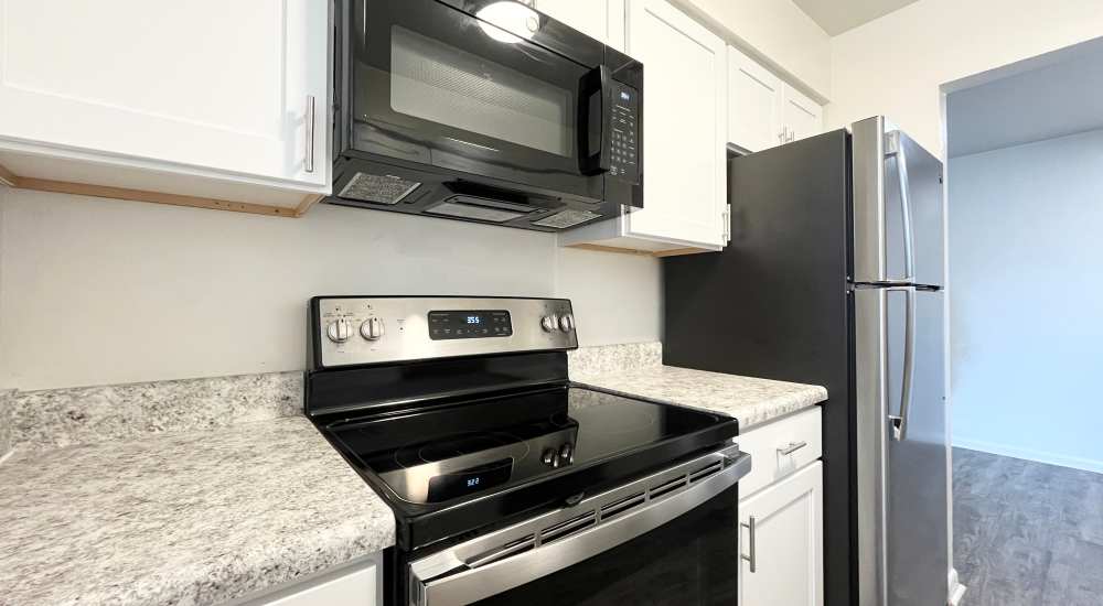 Residents enjoying their new apartment at Great Bridge Apartments in Chesapeake, Virginia