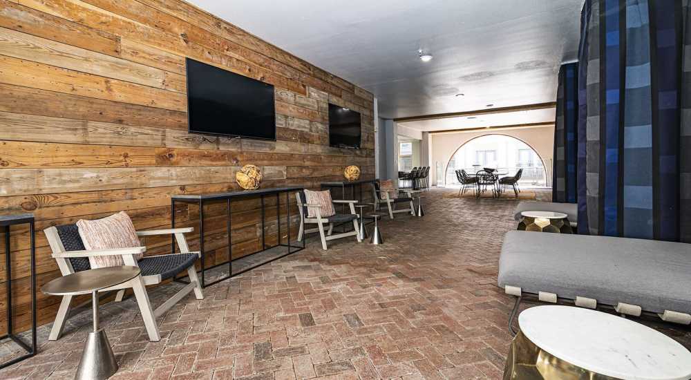 Luxury clubhouse at St. James in Dallas, Texas