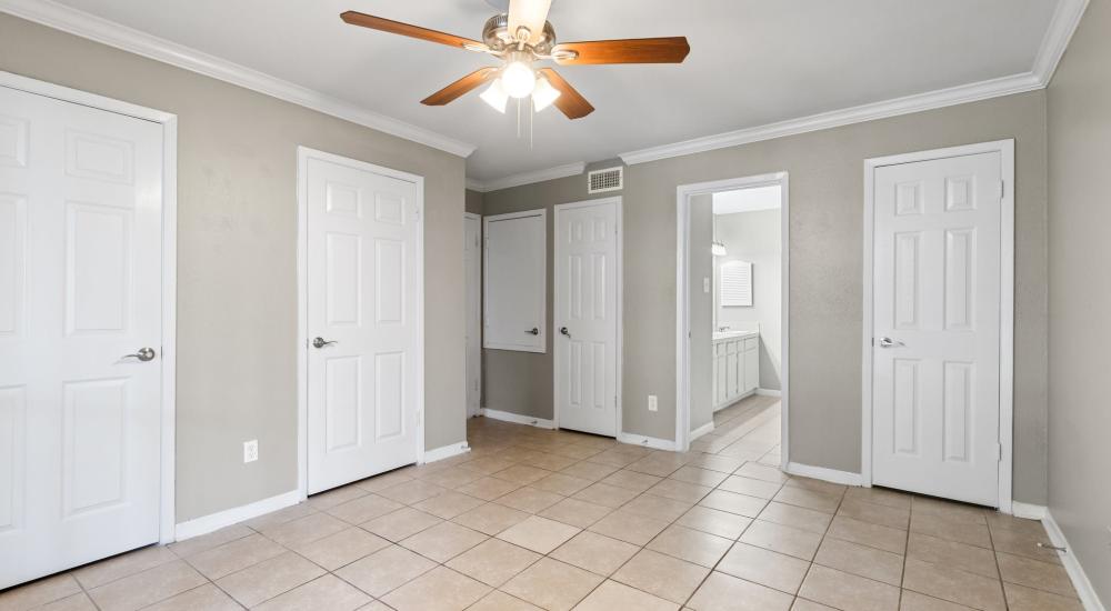 Living space with large rug SunBlossom at Woodlake in Houston, Texas