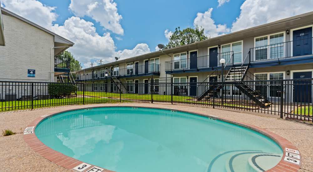 Lots of green space at Beechnut Grove in Houston, Texas