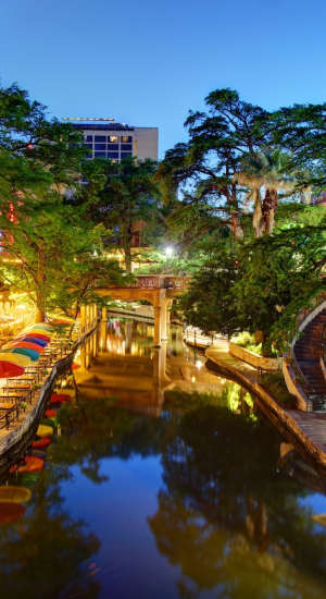 River walk near The Abbey at Medical Center in San Antonio, Texas  