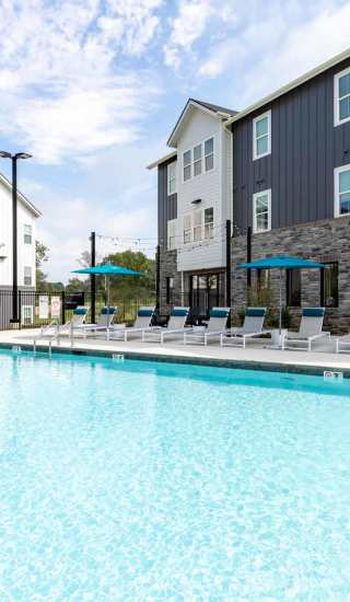 Learn more about the pool and other communities at The Ramsay in Springdale, Arkansas