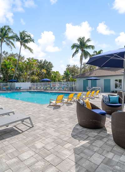 Resort-Style Swimming Pool at Boynton Place Apartments in Boynton Beach, Florida