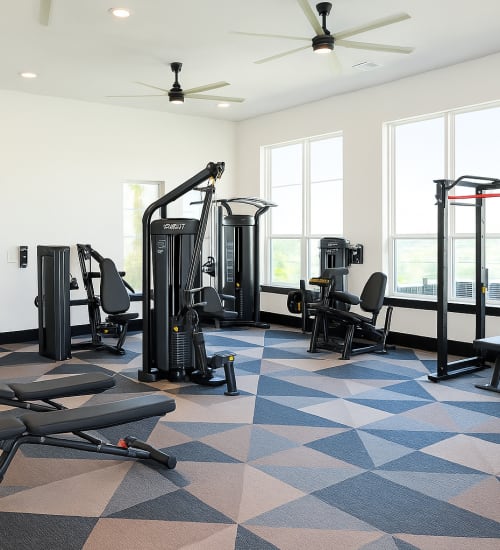 Fitness Center at Silo Creek Apartments in Lafayette, Louisiana