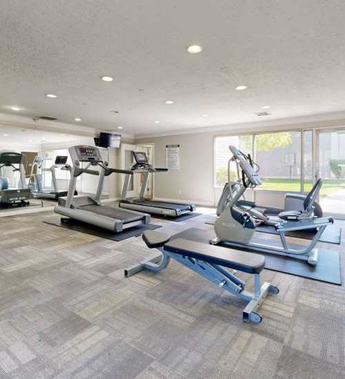 Lounge area at Wasatch Club Apartments in Midvale, Utah