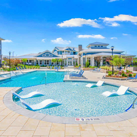 The swimming pool at The Highland in Augusta, Georgia