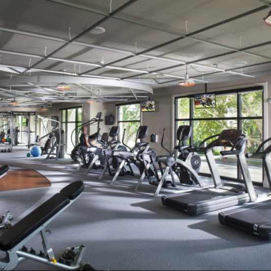 Fitness center at Beacon 430 in Saint Petersburg, Florida