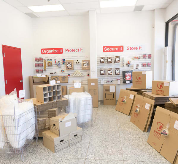 Packing supplies are available for purchase at U-Lock Mini Storage