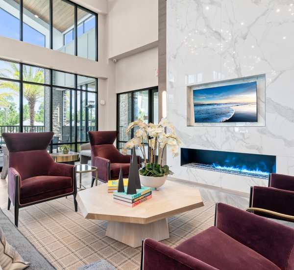 small chair in an apartment at Integra Village at Tymber Creek in Daytona Beach, Florida