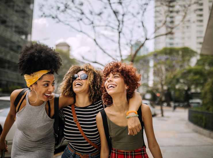 A friend group out in the neighborhood near Nesika Illahee in Portland, Oregon