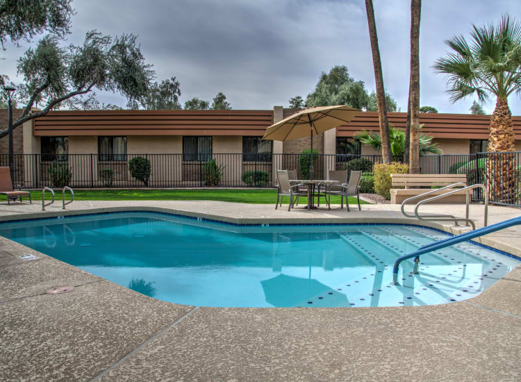 Swimming pool at Bella Vista Senior Living in Mesa, Arizona
