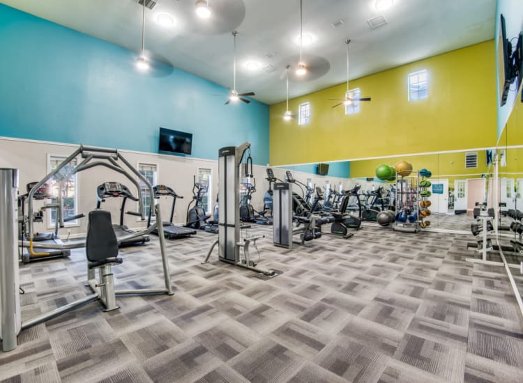 Fitness center at Rancho Mirage in Irving, Texas