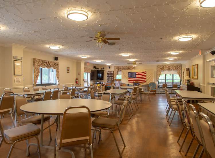 Library with lots of seating at Chimney Hill Apartments in Cumberland, Rhode Island,