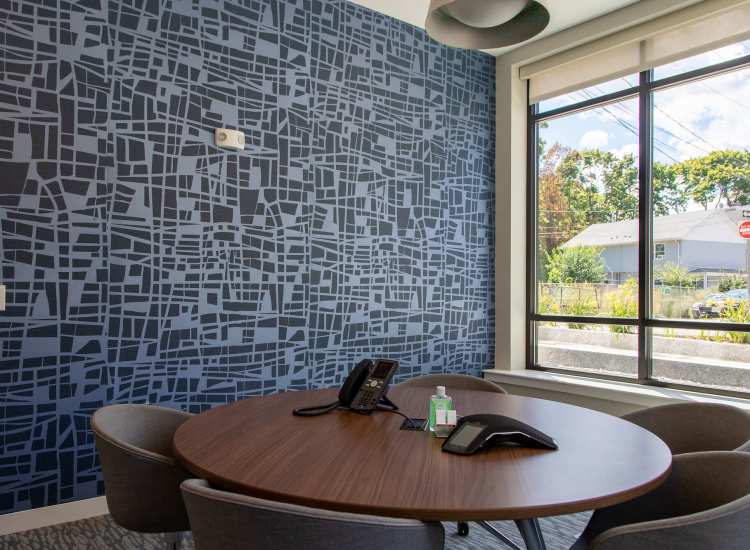 Conference room at Hearth at Four Corners in Dorchester, Massachusetts, 