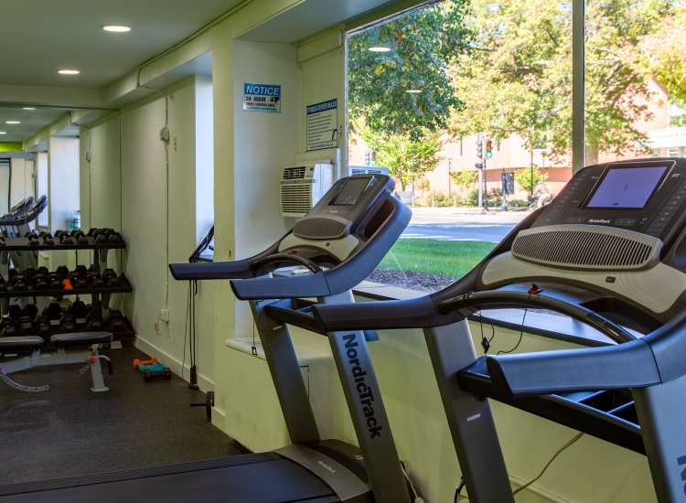 Fitness center at HCA 840-846 Mass Ave in Arlington,Massachusetts