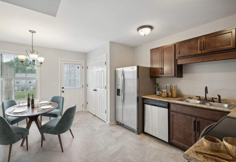 Furnished apartment kitchen at Northpark Commons in Clarksville, Tennessee   