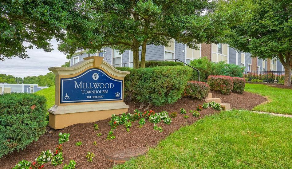Exterior of Millwood Townhouses