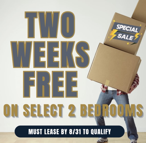 The Hilltop Apartment Homes Summer Specdial -TWO WEEKS FREE On Select Two Bedroom Units. Limited Availability - Act Fast! **Discount applies after first full months rent.