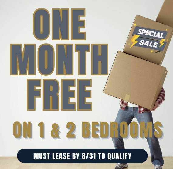 The Park on Forum Summer Special- One Month free on SELECT 1 & 2 Bedroom apartment homes.**Discount taken after first full month's rent.