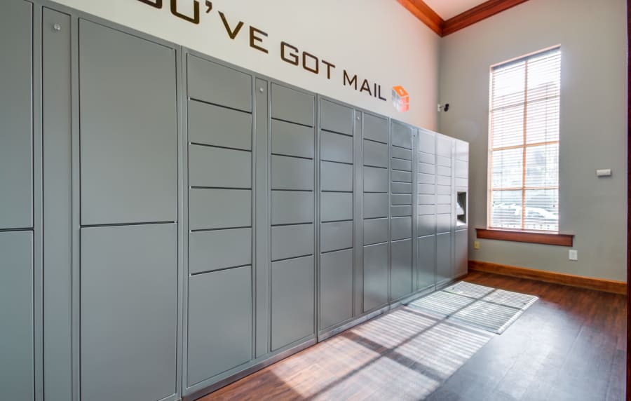 Mailboxes at Irving Schoolhouse Apartments in Salt Lake City, Utah