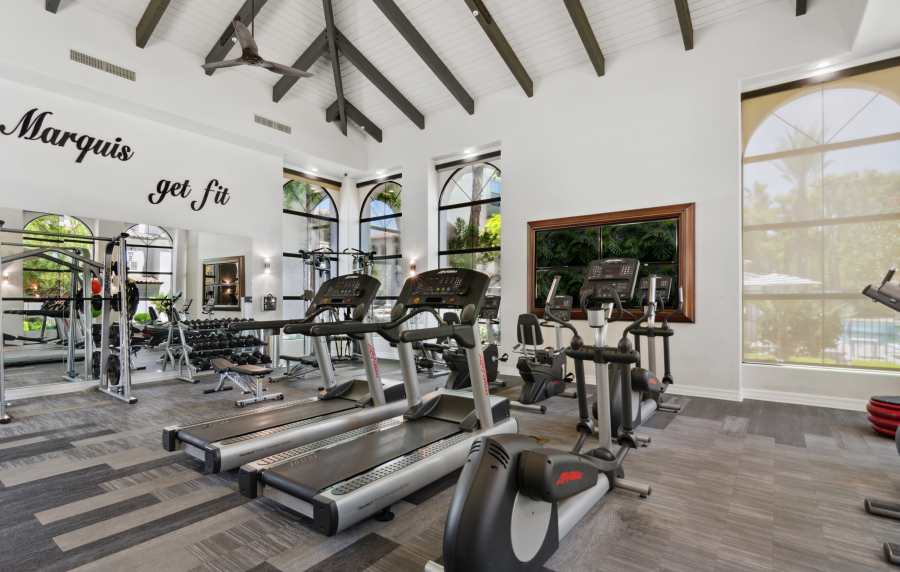 Fitness center at San Marquis in Tempe, Arizona