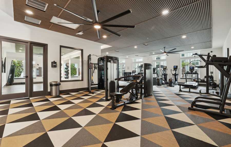 Private gym at The Southerly at Orange City in Orange City, Florida
