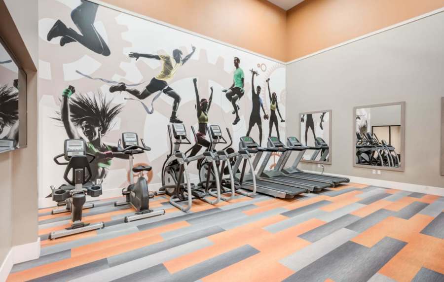 State-of-art fitness center at The Bluffs in Rancho Cucamonga, California,