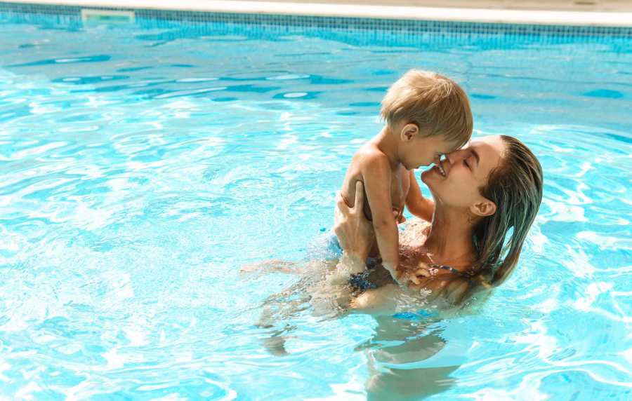 Swimming pool at Meribel in Weaverville,North Carolina