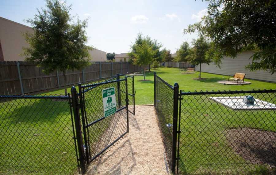 Dog park  at Ivy Park in Baton Rouge, Louisiana