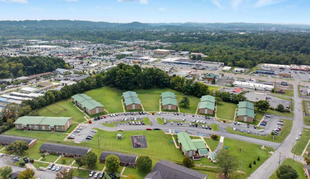 Building exterior with parking lots in Kingsport, Tennessee