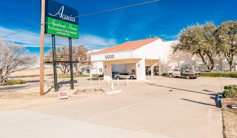 Leasing office at Acacia in Haltom City, Texas