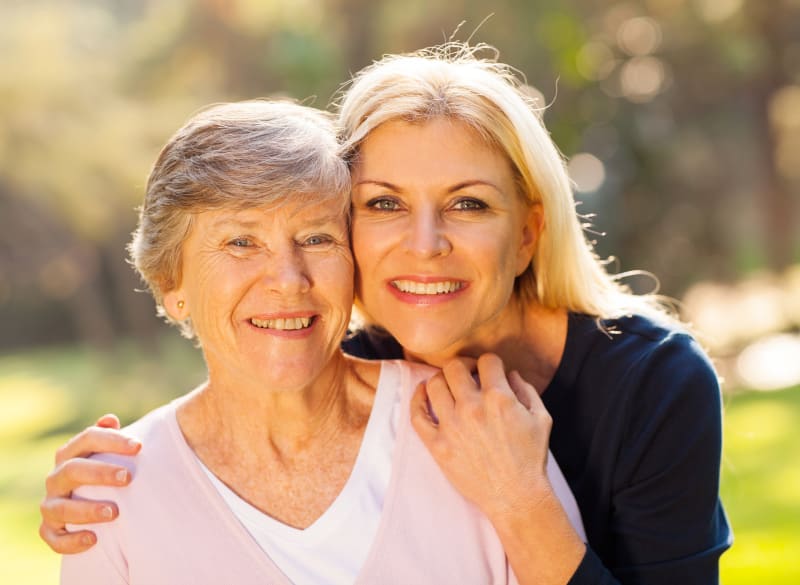 Mother and daughter together at Crystal Terrace of Klamath Falls in Klamath Falls