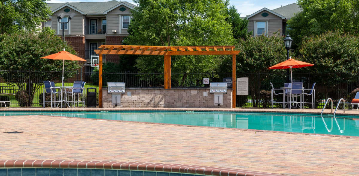 Swimming pool at Attain on 5th in Charlottesville, Virginia