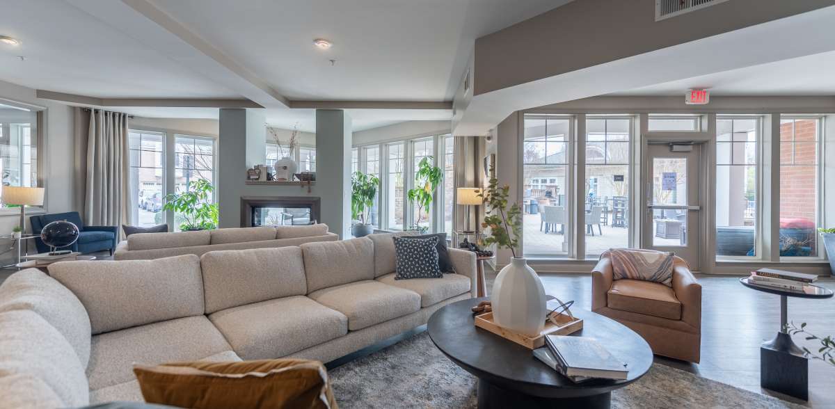 A resident works from home at CovePointe at The Landings, Norfolk, Virginia