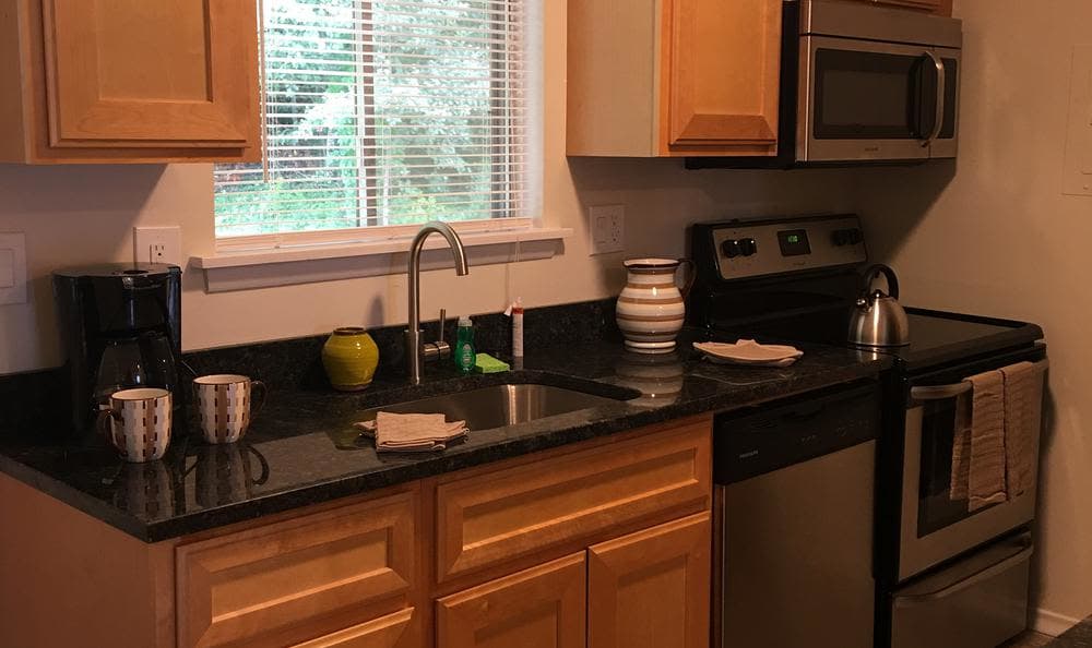 Beautiful kitchen at apartments in Farmington, CT