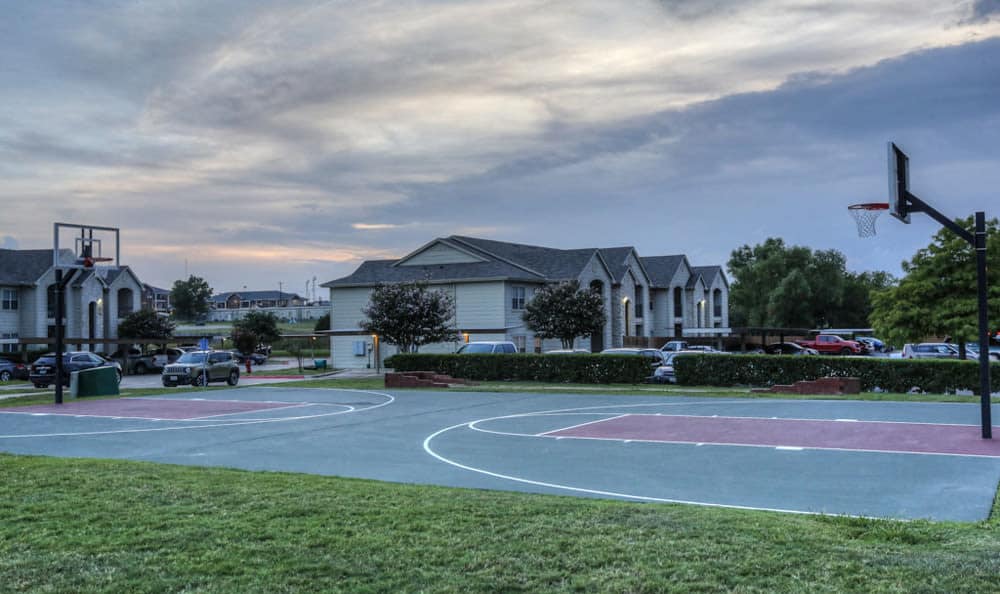 Basketball court at Stone Creek Apartments