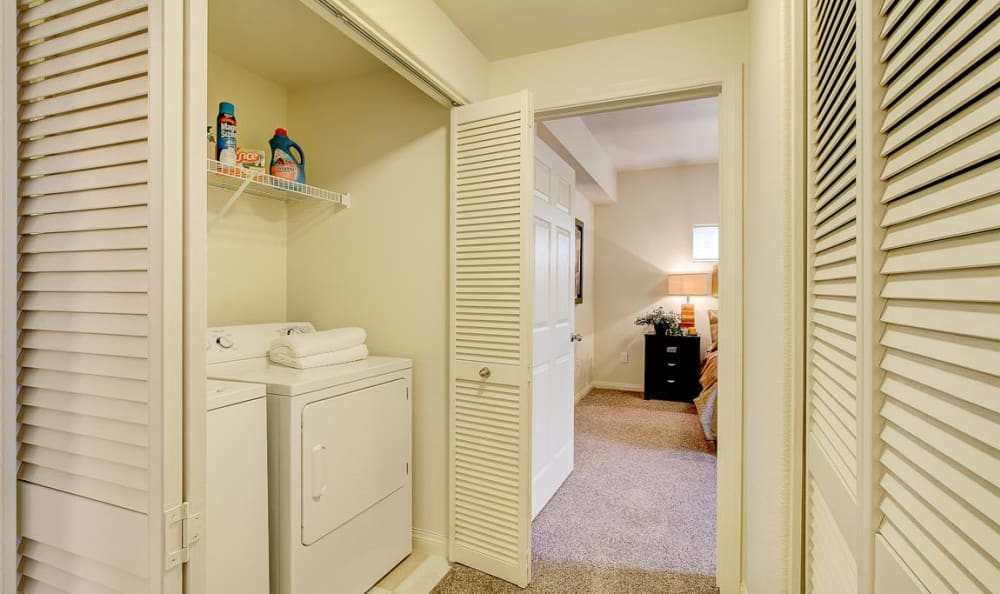Laundry amenities at Sierra Oaks Apartments in Turlock, California