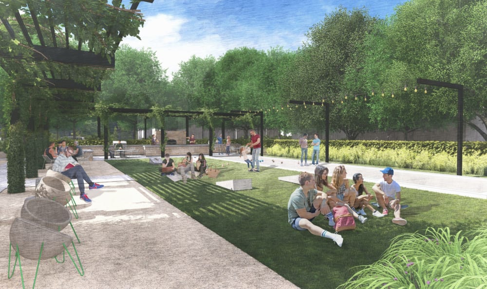 Outside Riata Austin rendering in Austin, Texas