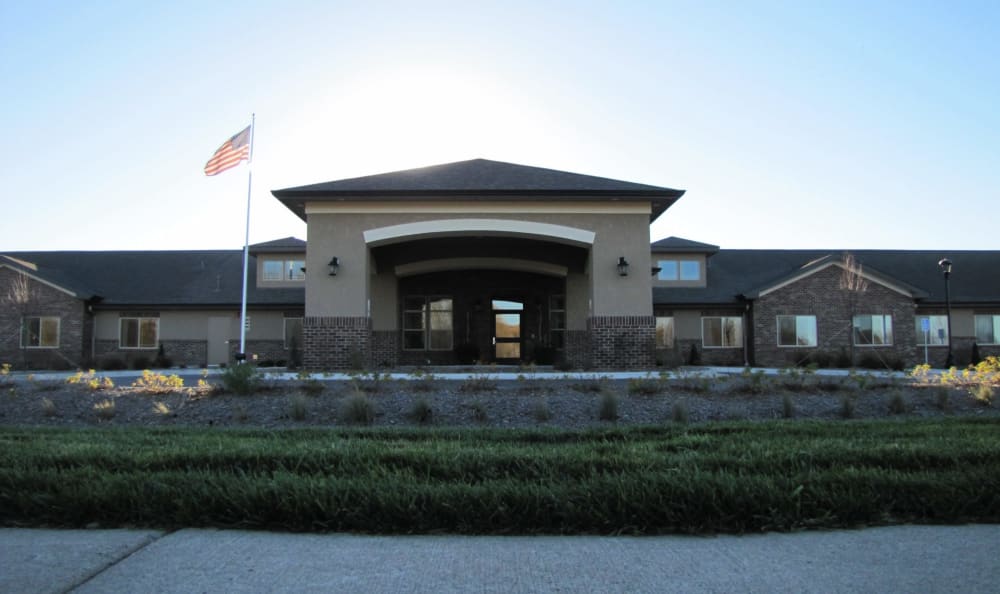 Main entrance to Edgemont Place in Blaine, Minnesota
