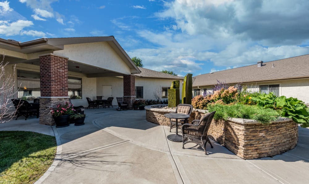 Patio at our Memory Care Facility in Maplewood, Minnesota