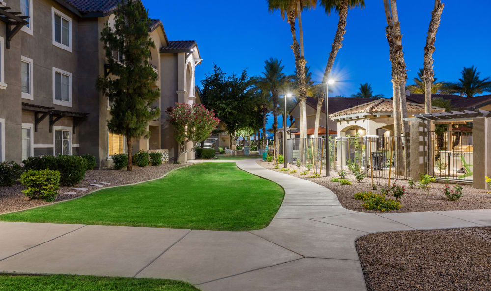 Walking Paths at The Highlands at Spectrum in Gilbert, Arizona