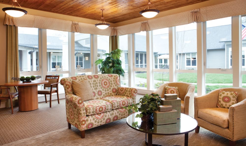 Sun room at Concord Place Memory Care in Knoxville in Knoxville, Tennessee