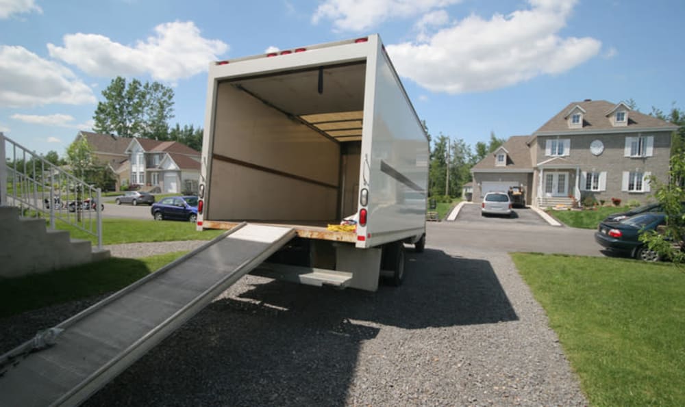 a truck at Storage Near Me - White Oak Storage in North Little Rock, Arkansas